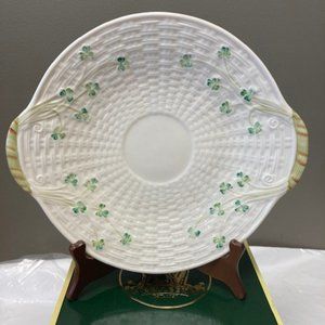 Belleek Shamrock Bread Plate
